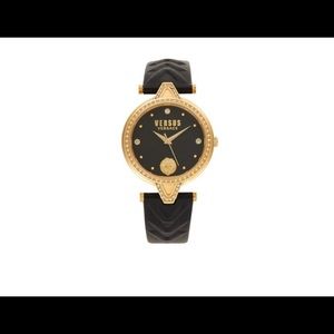 Versus Versace leather band watch